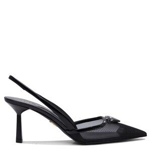 Prada Mesh Fabric Slingback 75 Mm IT 40 Women